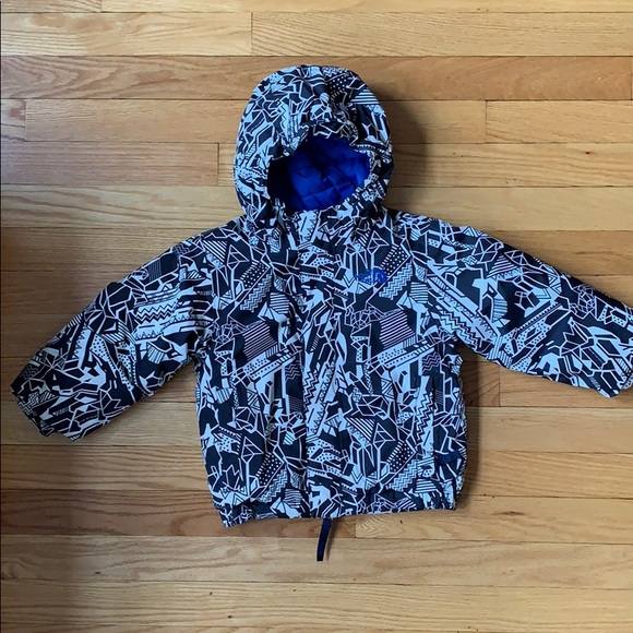 2T black and white North face coat - Picture 1 of 8